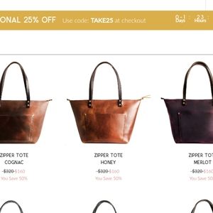 ISO Leather Tote